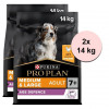 Purina PRO PLAN ADULT 7+ Medium &amp;amp; Large - 2 x 14 kg