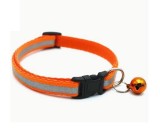 Zgarda reflectorizanta pentru pisica sau caine, cu clopotel, reglabila -