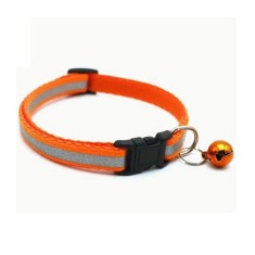 Zgarda reflectorizanta pentru pisica sau caine, cu clopotel, reglabila -
