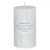 Lum&acirc;nare Decorativă, Glitter, Brushed, Culoare Albă, 7x12 cm, Fără Parfum, Oem