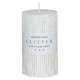 Lum&acirc;nare Decorativă, Glitter, Brushed, Culoare Albă, 7x12 cm, Fără Parfum, Oem