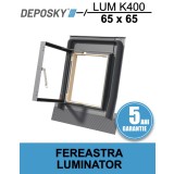 DEPOSKY LUM K400 65x65 - Fereastra luminator pentru pod cu rama inclusa