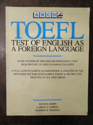 TOEFL. TEST OF ENGLISH AS A FOREIGN LANGUAGE, Ed.IV, 1987 foto