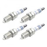 Set 4 bujii scanteie Bosch pentru Honda Civic, Hyundai ix55, Sonata V, Tucson, Kia Opirus, Sportage, Mitsubishi Eclipse, Lancer VIII, Outlander, Suzuk