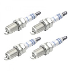 Set 4 bujii scanteie Bosch pentru Honda Civic, Hyundai ix55, Sonata V, Tucson, Kia Opirus, Sportage, Mitsubishi Eclipse, Lancer VIII, Outlander, Suzuk