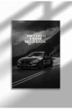 21mxm_DriveToWin_11|Motivational Car Poster, No Frame Canvas, "Hardest Worker" Quote, Drive to Win 2025 | A4 (21 x 29.7 cm) - 21mxm_DriveToWin_11