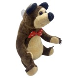 Urs de Plus Misha, Masha si Ursul, 20 cm, Antialergic, Multicolor, Baieti/Fete, 0-12 ani