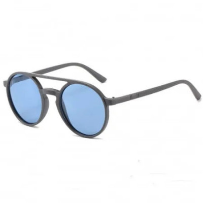 Ochelari de Soare Unisex Polarizati PC JB3851-C4 Gri Albastru Rotunzi foto