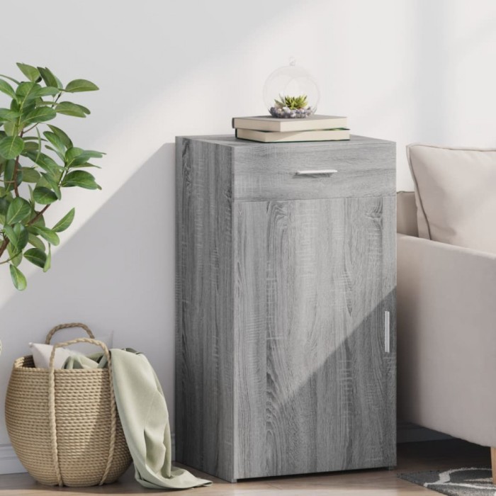 Gossi dulap, gri sonoma, 50x42,5x93 cm, lemn prelucrat