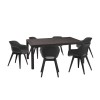 Set de mobilier de grădină Romy 6+1 grafit, Curver