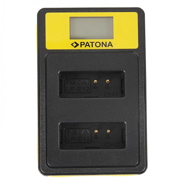Incarcator Smart Patona USB Dual LCD LP-E12 compatibil Canon EOS M - 141652
