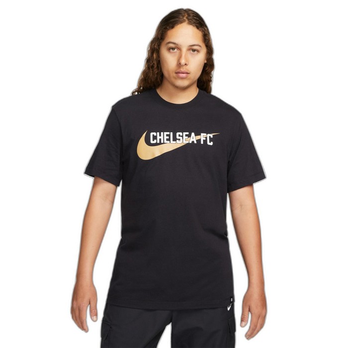 FC Chelsea tricou de bărbați swoosh black - S