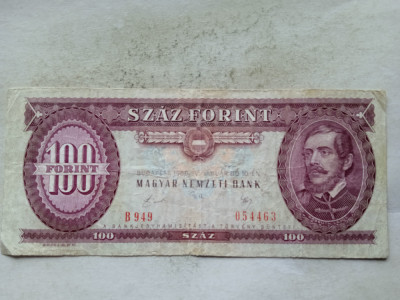 UNGARIA-100 FORINT 1989 foto