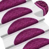Gossi covorase scari, 15 buc., 56x17x3 cm, violet, semirotunde