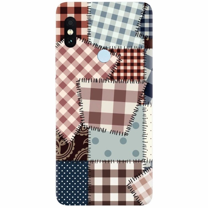 Husa silicon pentru Xiaomi Mi 8, Patchwork Vector