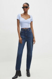 Cumpara ieftin Answear Lab jeansi femei, culoarea albastru marin