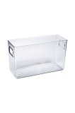 Cumpara ieftin Recipient pentru depozitarea alimentelor, 24x8x15, plastic transparent