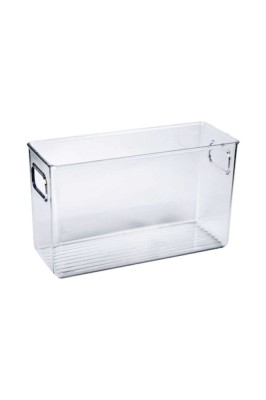 Recipient pentru depozitarea alimentelor, 24x8x15, plastic transparent foto