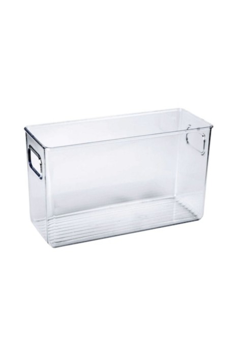 Recipient pentru depozitarea alimentelor, 24x8x15, plastic transparent