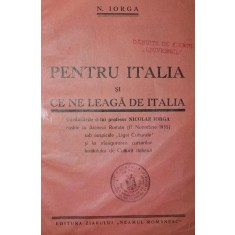 PENTRU ITALIA SI CE NE LEAGA DE ITALIA