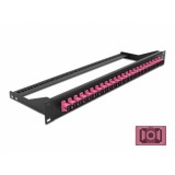 Patch panel 19&quot; cu 24 x SC OM4 Multi-mode Simplex, Delock 43384