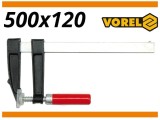 Presa pentru lemn 120 mm x 500 mm VOREL