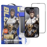 Folie sticla iPhone 16 Pro Max iPhone 17 Pro Max 18 Pro Max Blueo - 3D Full Display Curved Edge AR Glass with Applicator Pro Black
