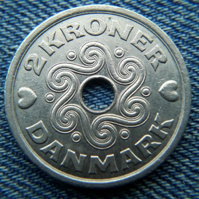 1L - 2 Kroner 1998 Danemarca foto