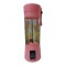 Shaker elSales ELS-YE01 , acumulator integrat , capacitate 400 ml , incarcare MicroUSB , roz