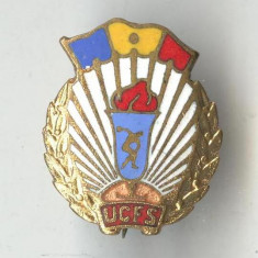 Insigna veche 1960 UCFS - Uniunea pentru Cultura Fizica si Sport