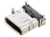 Conector USB C soclu hybrid SMT/THT 24 pini orizontali 5A
