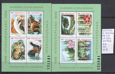 1986 Colaborare intereuropeana Bl.223 si Bl.224 LP1152 MNH foto