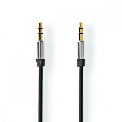 Cablu Audio Stereo Nedis Jack 3.5 mm - 3.5 mm 1m negru foto