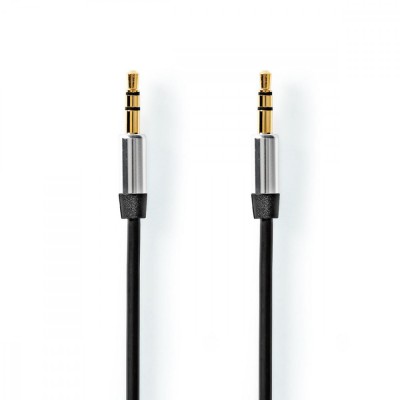 Cablu Audio Stereo Nedis Jack 3.5 mm - 3.5 mm 1m negru foto