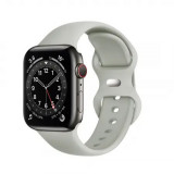 Cumpara ieftin Curea Ceas Apple Watch 1 2 3 4 5 6 7 SE (38mm 40 mm 41 mm) Gri W031, Techsuit