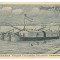 2256 - Barges on the Danube on the way to Constanta - old postcard - used - 1917