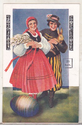 bnk cp Polonia - Felicitare veche de Paste - necirculata foto