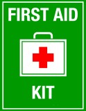 Sign first aid kit