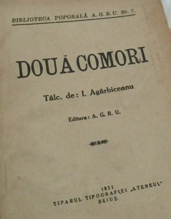 DOUA COMORI ION GARBICEANU 1931