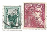 Grecia - Arta antica - Valori si culori noi - 1955, valori obliterate