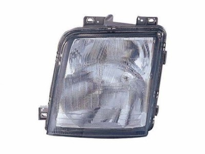 Far VW LT2 05.1996-12.2005 DEPO partea Stanga, tip bec H1+H4, cu lampa ceata, reglare pneumatica foto