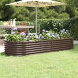 vidaXL Strat &icirc;nălțat grădină 224x80x36 cm oțel vopsit electrostatic