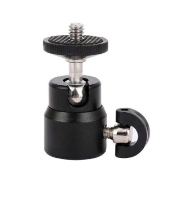 Cap cu bila rotativa 360 grade, mini, cu filet de 1/4 &amp;quot; pt. stative, trepied foto