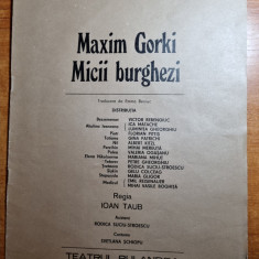 teatrul bulandra 1977-1978-micii burghezi-maxim gorki-m.mereuta,v.rebrengiuc