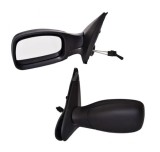 Oglinda exterioara Peugeot 306 (7_) (Hatchback + Sedan) 3.1993-12.2001 partea stanga View Max crom convex carcasa neagra reglare manuala prin cablu f