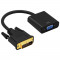 Cablu adaptor OEM DVI-D 24+1-VGA 0.2m tata-mama