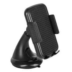 Suport auto universal negru pentru telefon, rotire 360? (5,5?8,7 cm) foto
