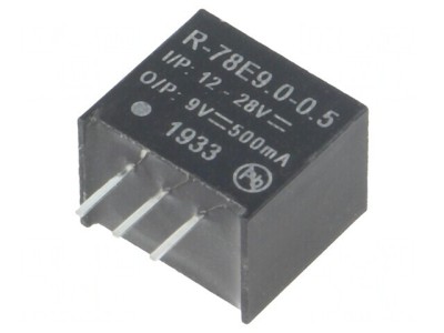Convertor DC/DC 12-28V la 9V 0.5A 4.5W SIP3 foto