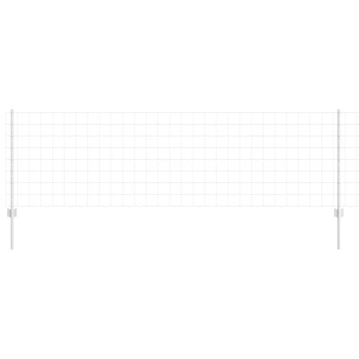 vidaXL Gard și St&amp;acirc;lp Argintiu 0,8 x 10 m Oțel 3336178 foto