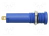 Conector banană 4mm soclu 16A 6000V albastru aurit SCH&Uuml;TZINGER